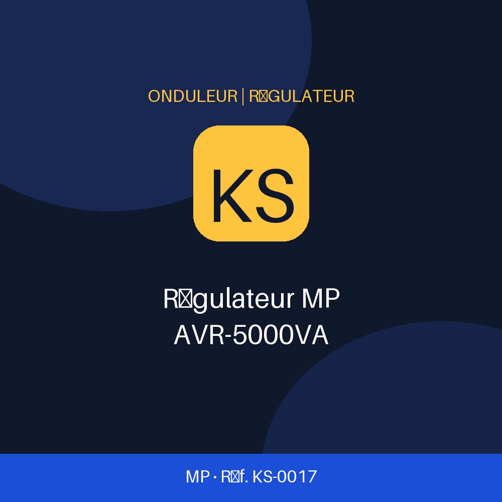 Régulateur MP AVR-5000VA