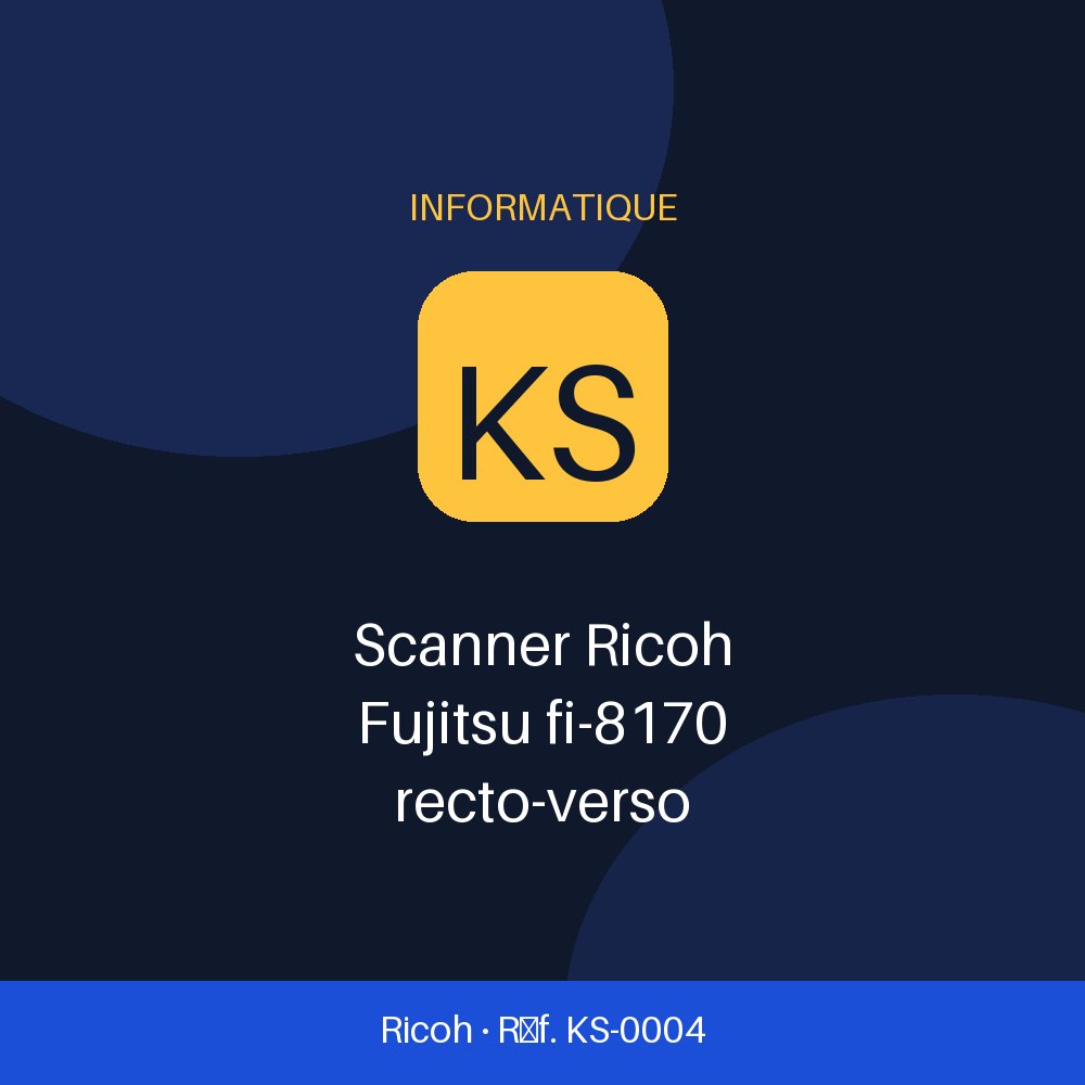 Scanner Ricoh Fujitsu fi-8170 recto-verso