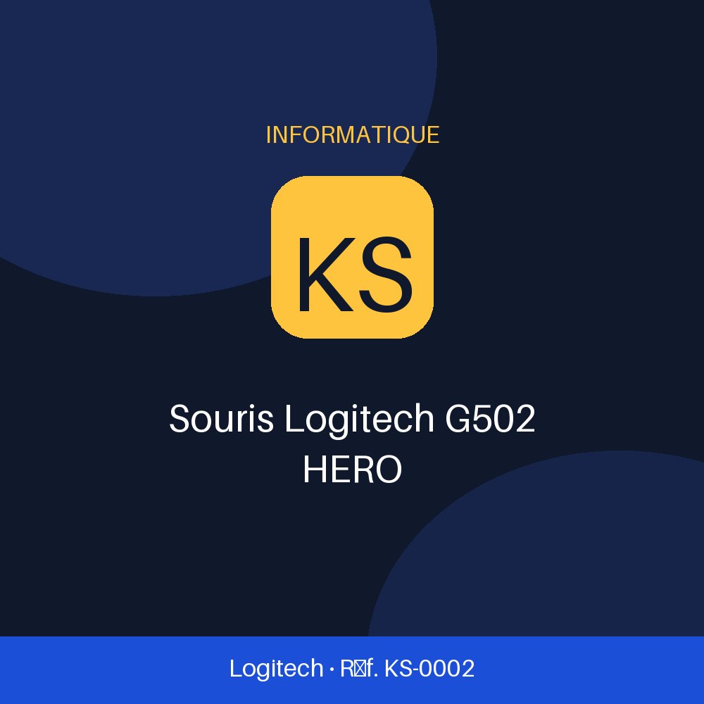 Souris Logitech G502 HERO